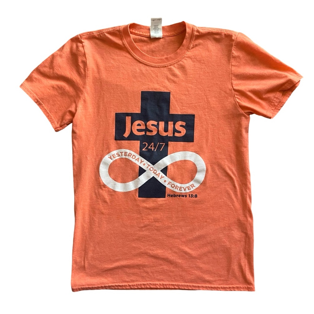 Gildan Orange Jesus Graphic Tee